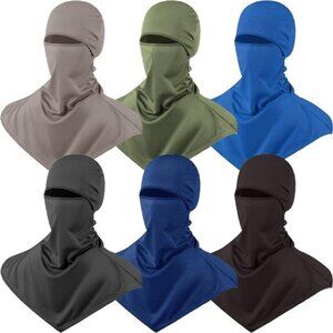 6 Pieces Balaclava Face Cover Breathable Long Neck Covers Summer Neck